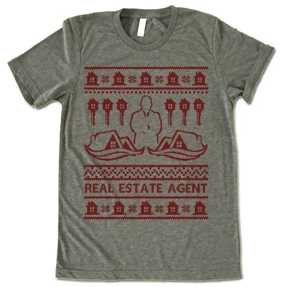 Real Estate Agent Christmas T-Shirt