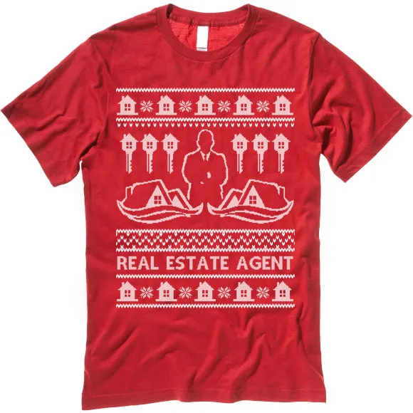 Real Estate Agent Christmas T-Shirt