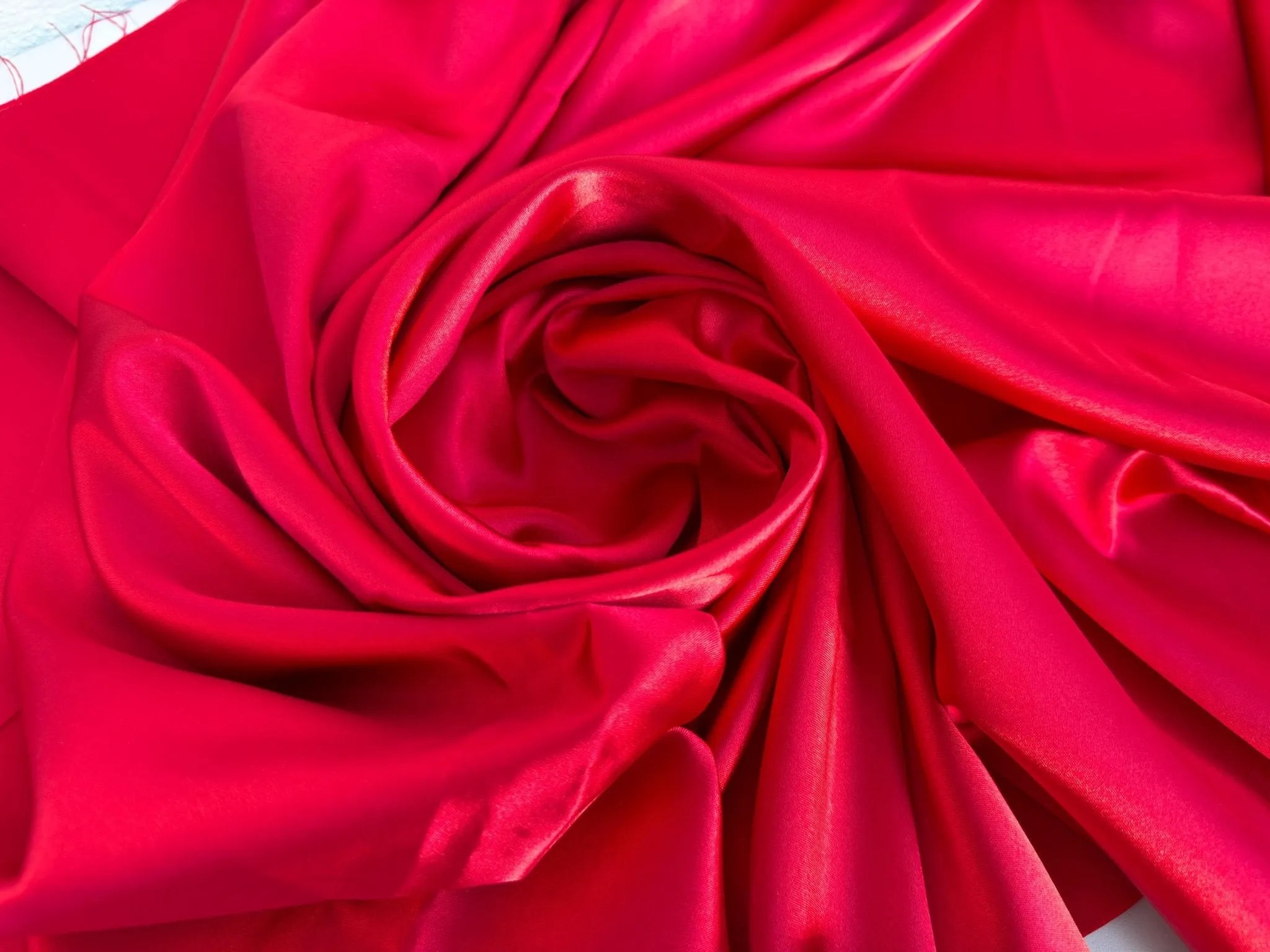 Red Satin Charmuse