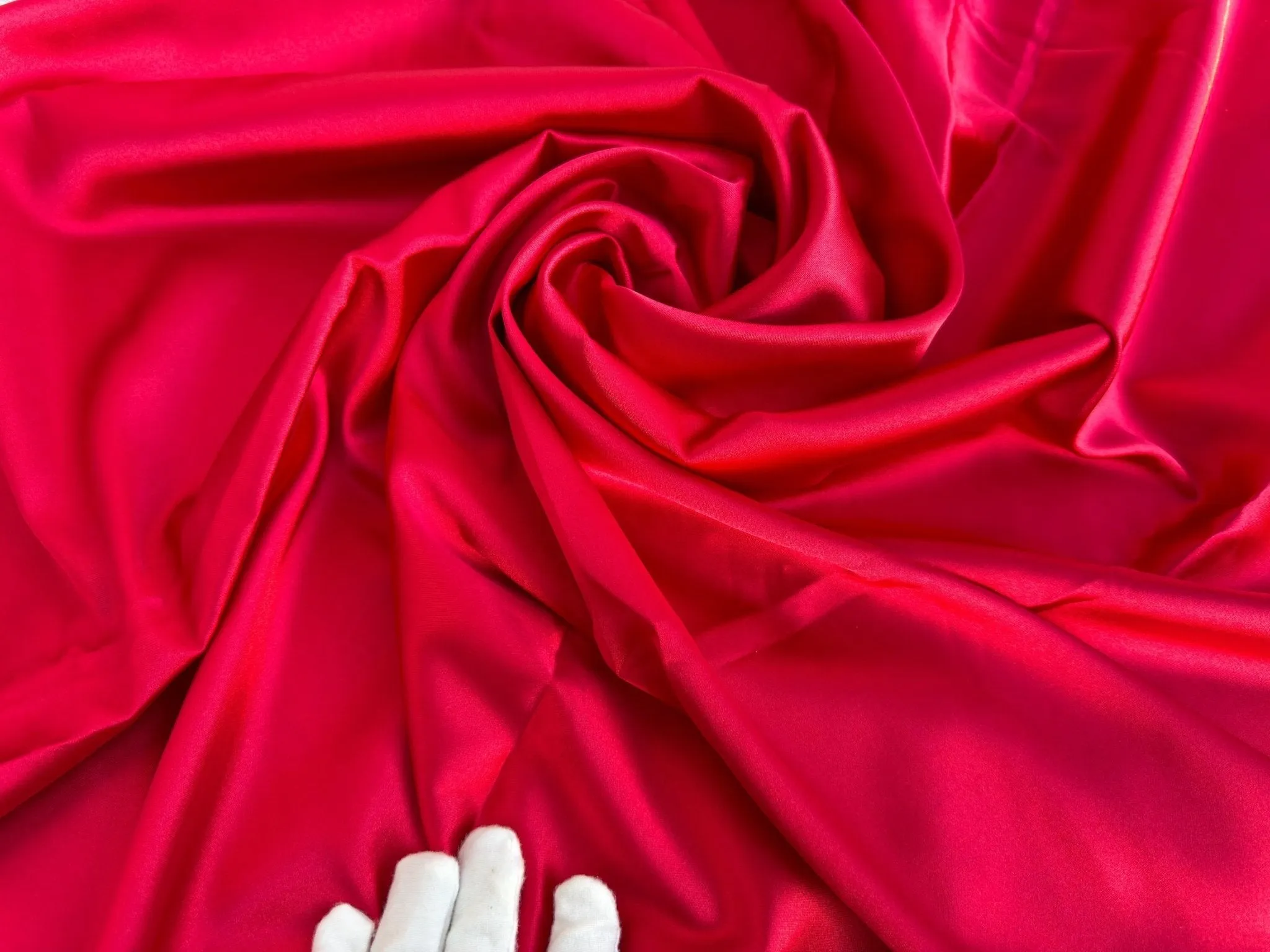 Red Satin Charmuse