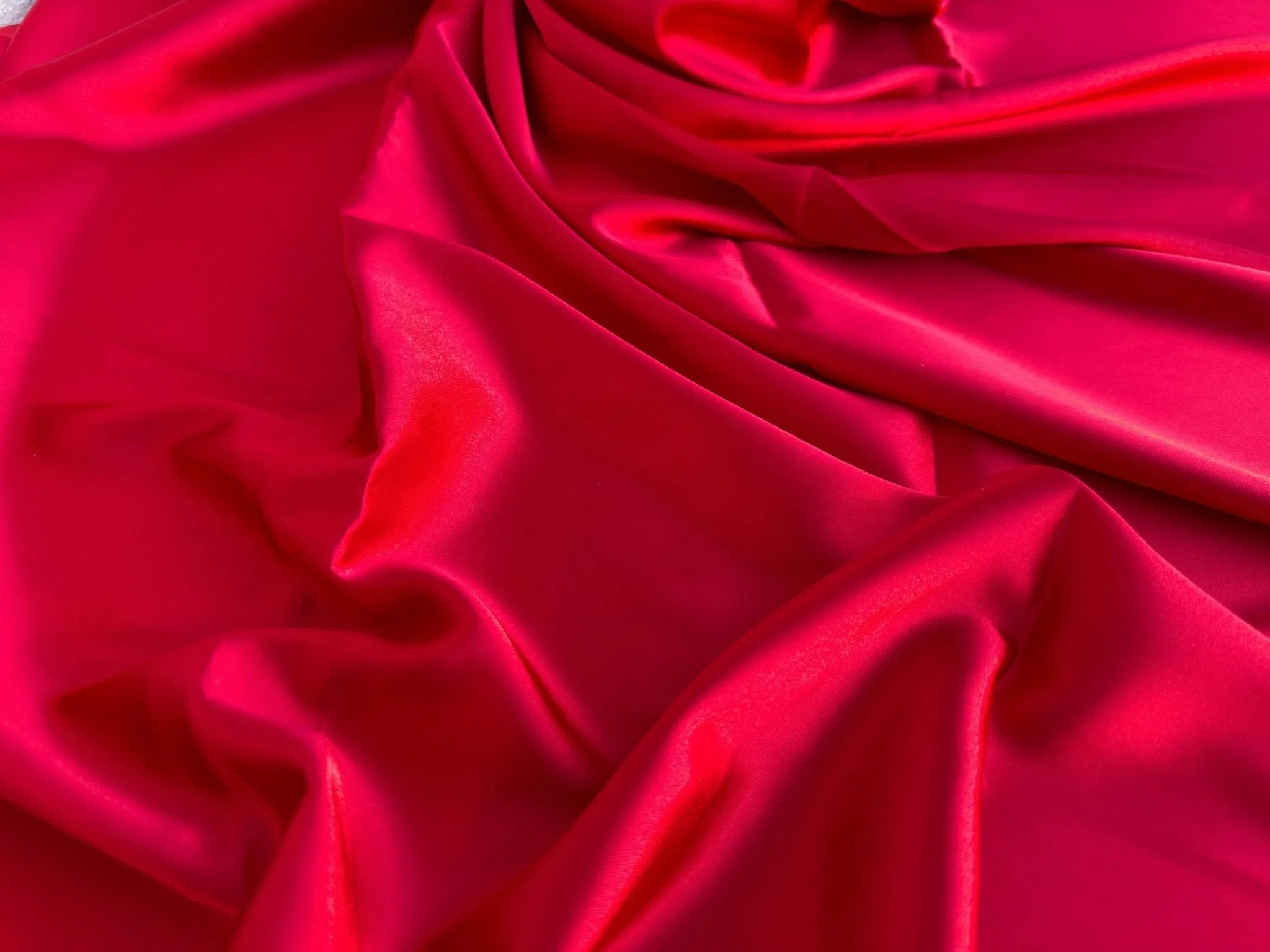 Red Satin Charmuse