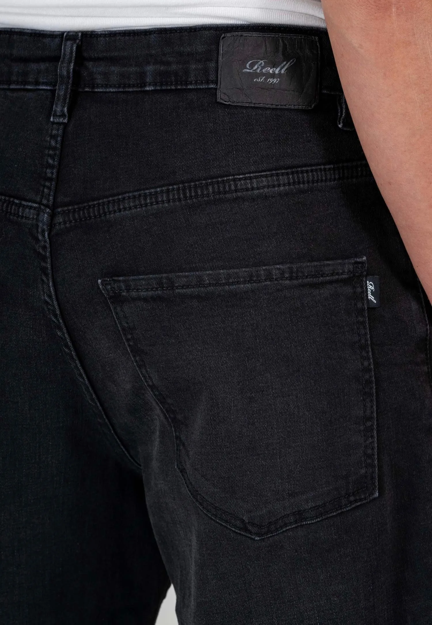 REELL - Solid Black Wash - Jeans