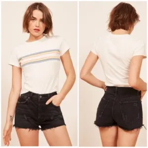 Reformation The Dixie High Rise Jean Short in Pacific