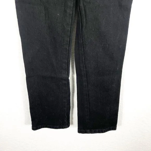 Reformation Vicki Black Jeans Size 23 High Rise Slim Straight Stretch
