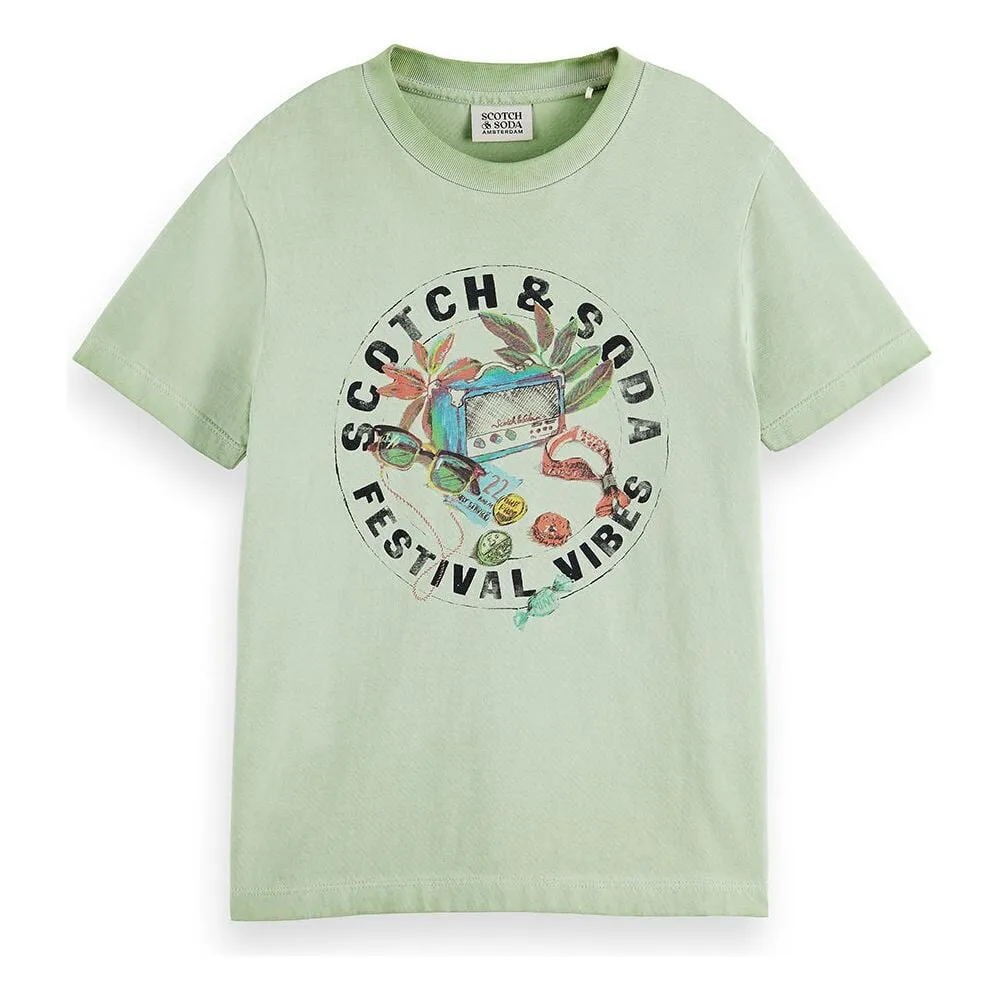 Relaxed-Fit Artwork T-Shirt - Light Military