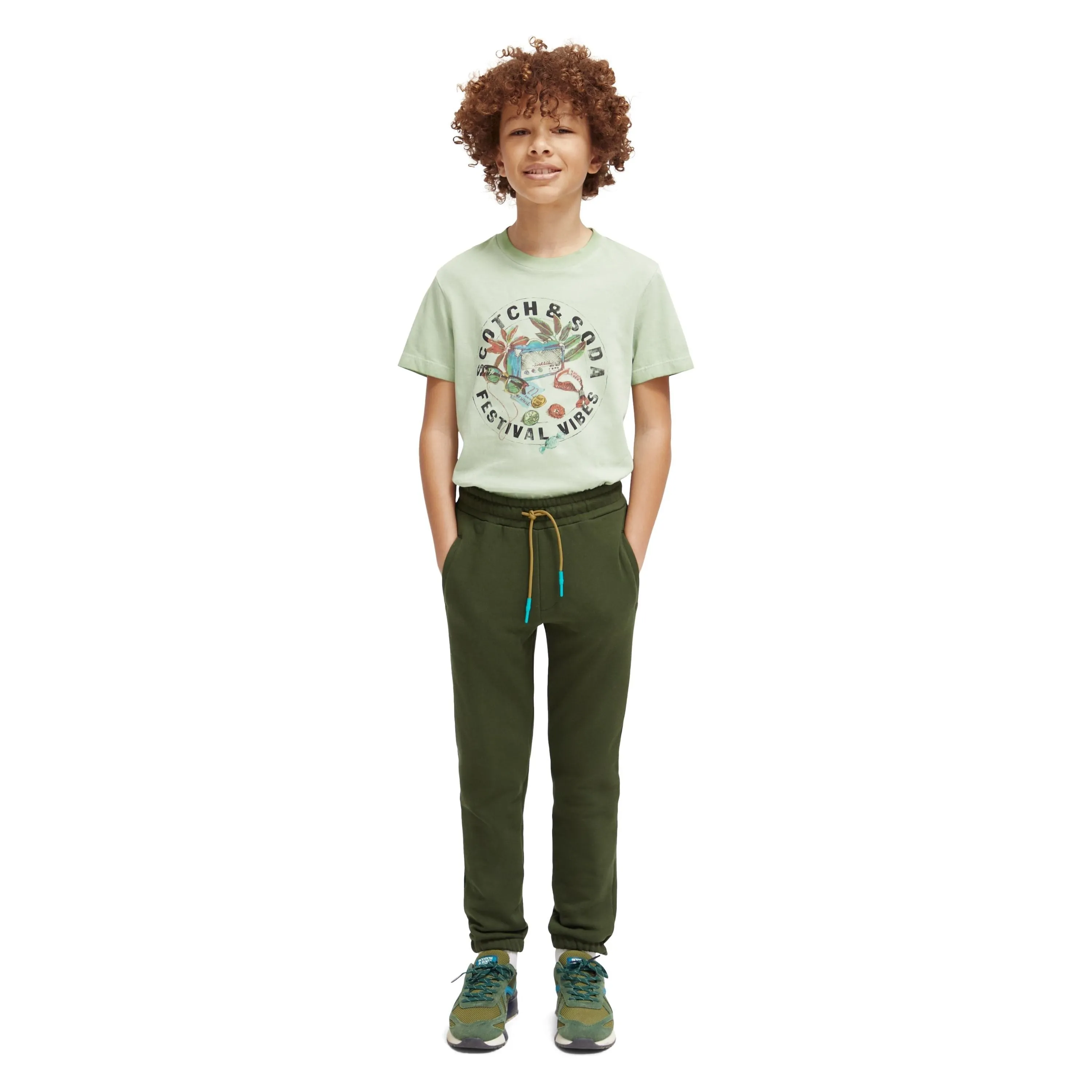 Relaxed-Fit Artwork T-Shirt - Light Military