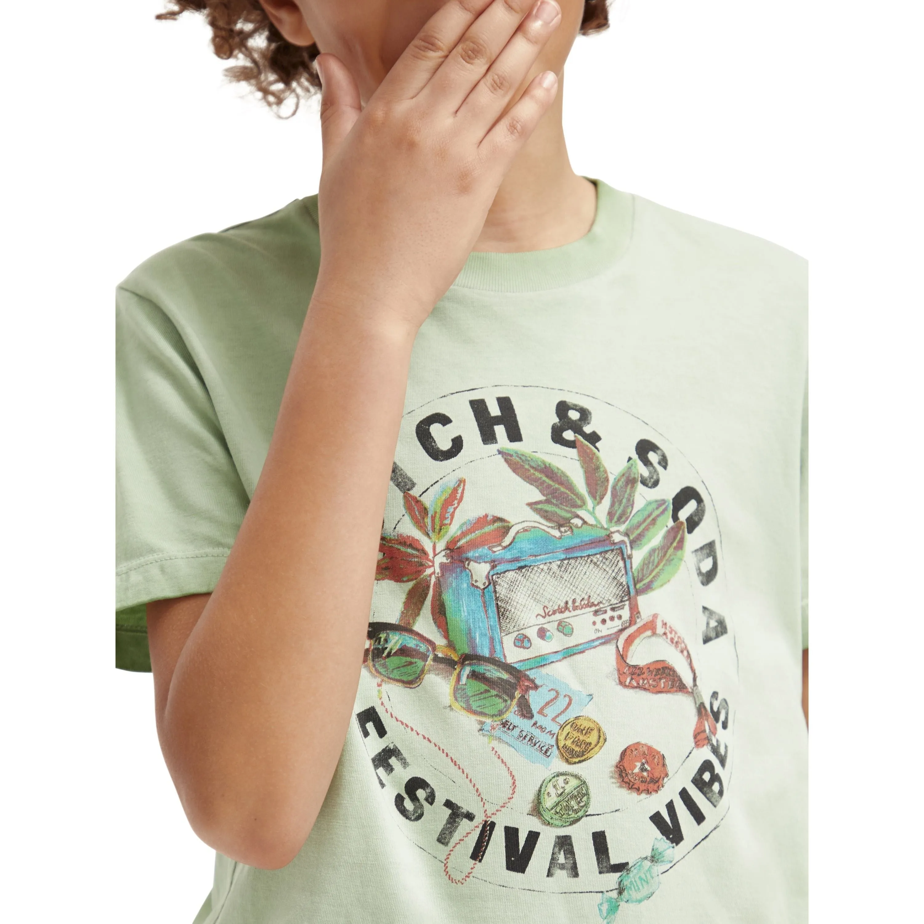 Relaxed-Fit Artwork T-Shirt - Light Military