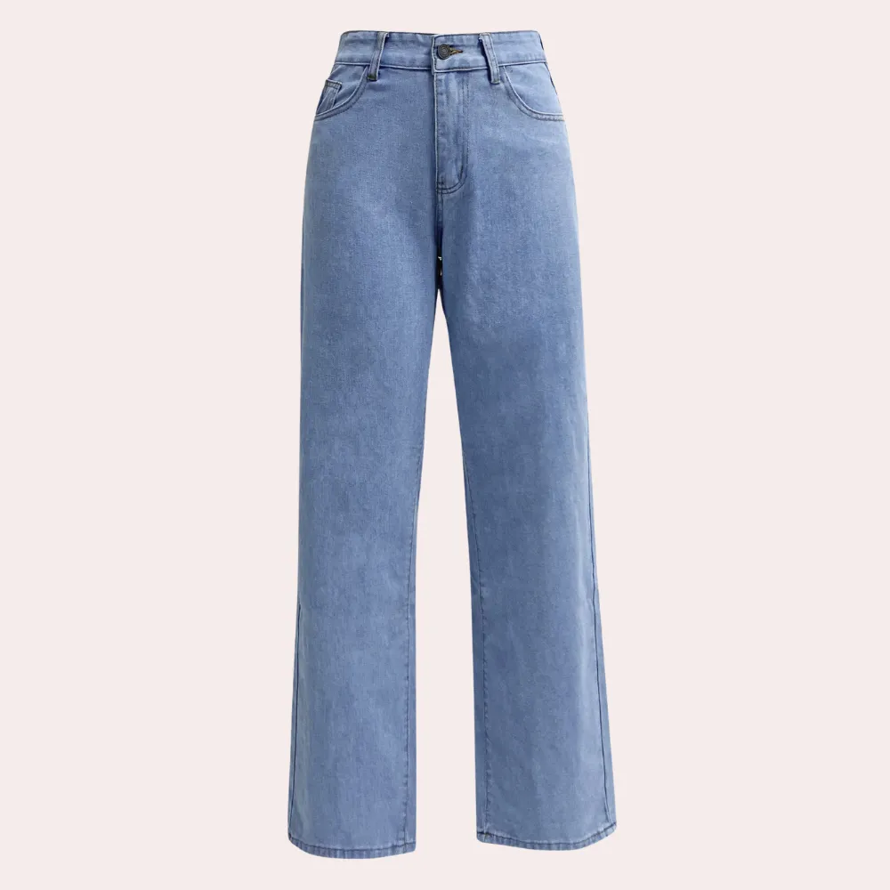 Relaxed Fit Casual Baggy Jeans for Women