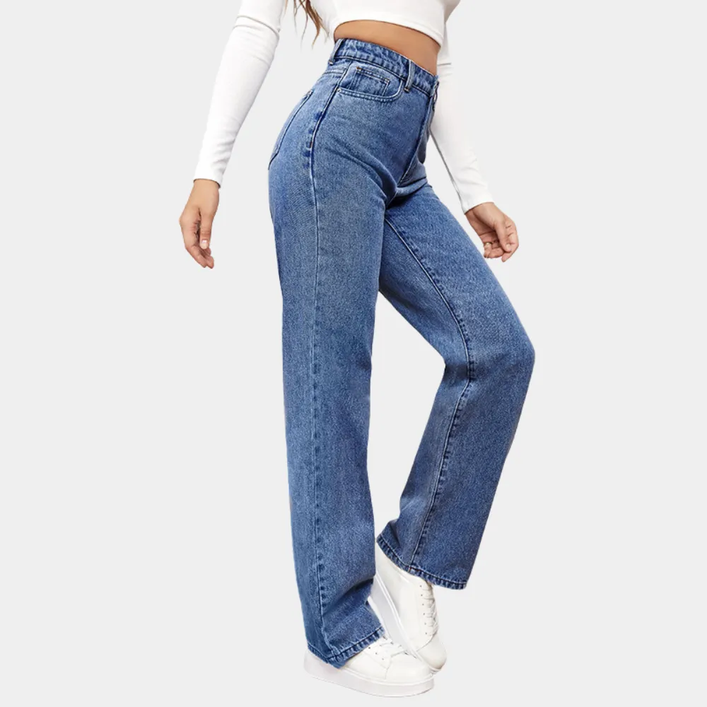 Relaxed Fit Casual Baggy Jeans for Women