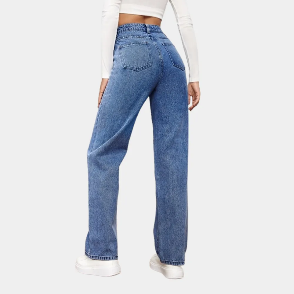 Relaxed Fit Casual Baggy Jeans for Women