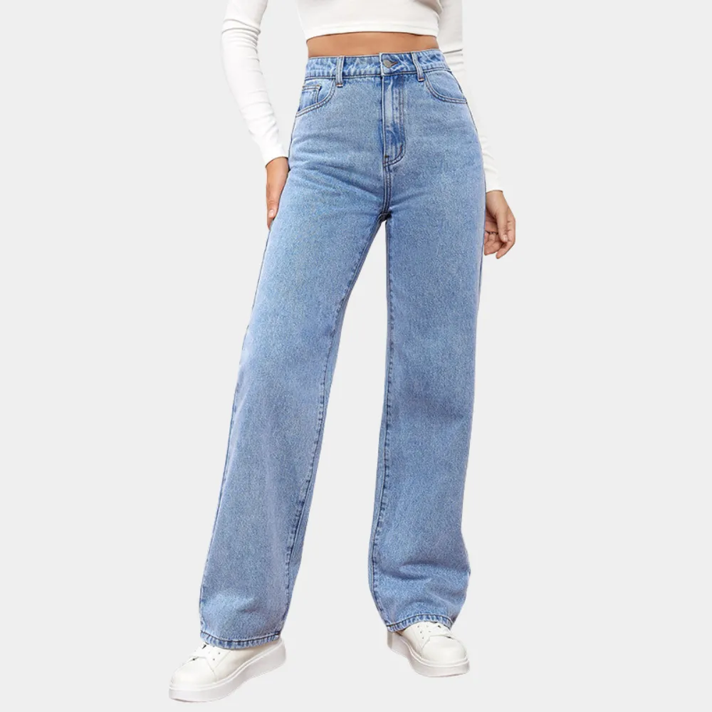 Relaxed Fit Casual Baggy Jeans for Women