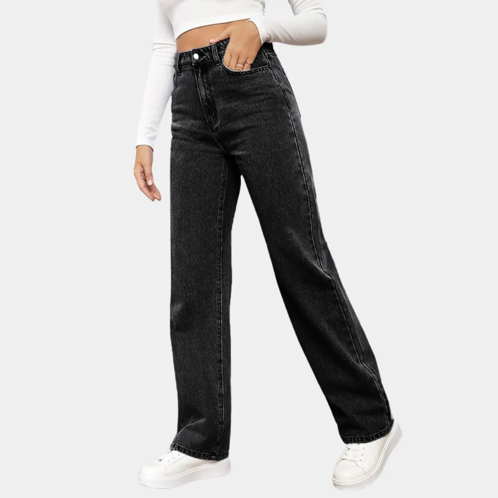 Relaxed Fit Casual Baggy Jeans for Women