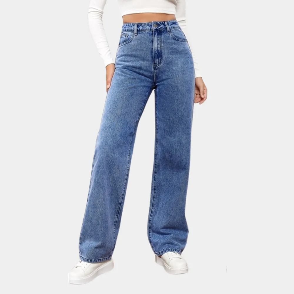 Relaxed Fit Casual Baggy Jeans for Women