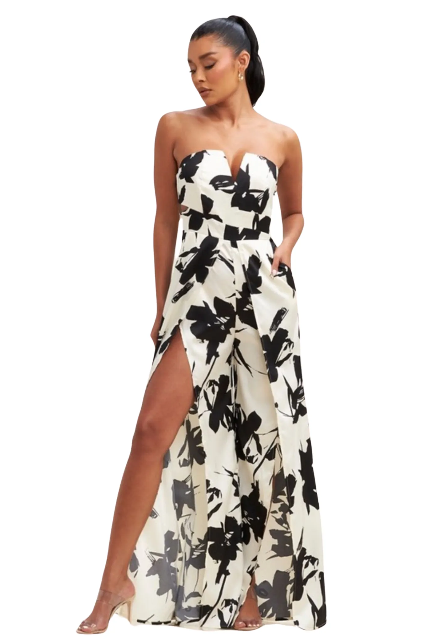 Renie Floral Tube Jumpsuit