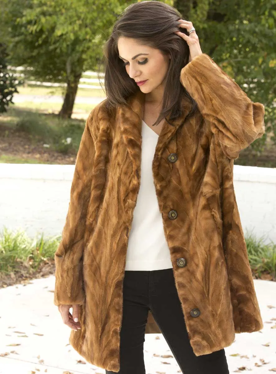 Reversible Sheared Mink Fur Stroller to Rain Stroller