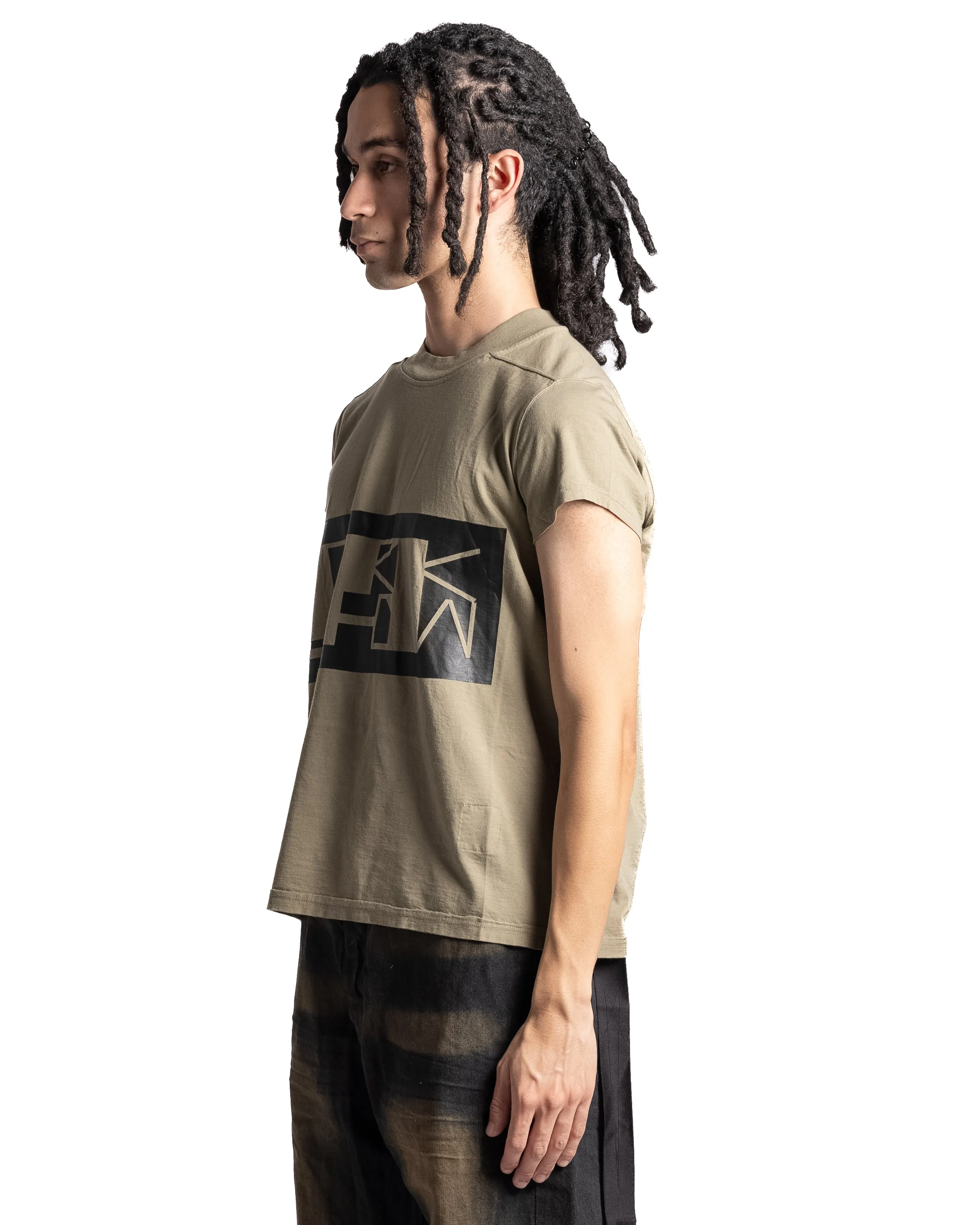 Rick Owens DRKSHDW Knit Small Level Tee Pale Green/Black