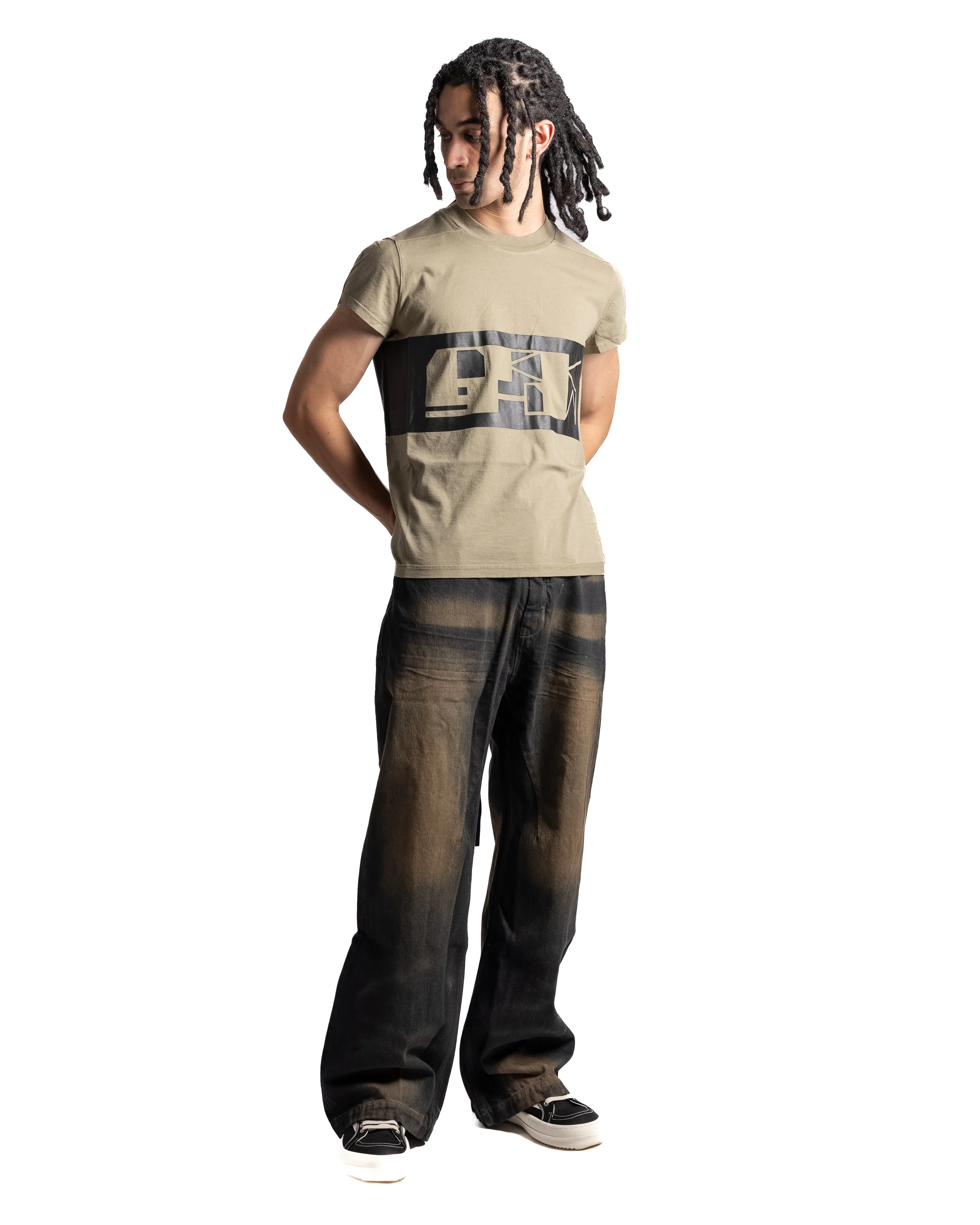 Rick Owens DRKSHDW Knit Small Level Tee Pale Green/Black