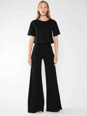 Ripley Rader Black Ponte Knit Wide Leg Pant