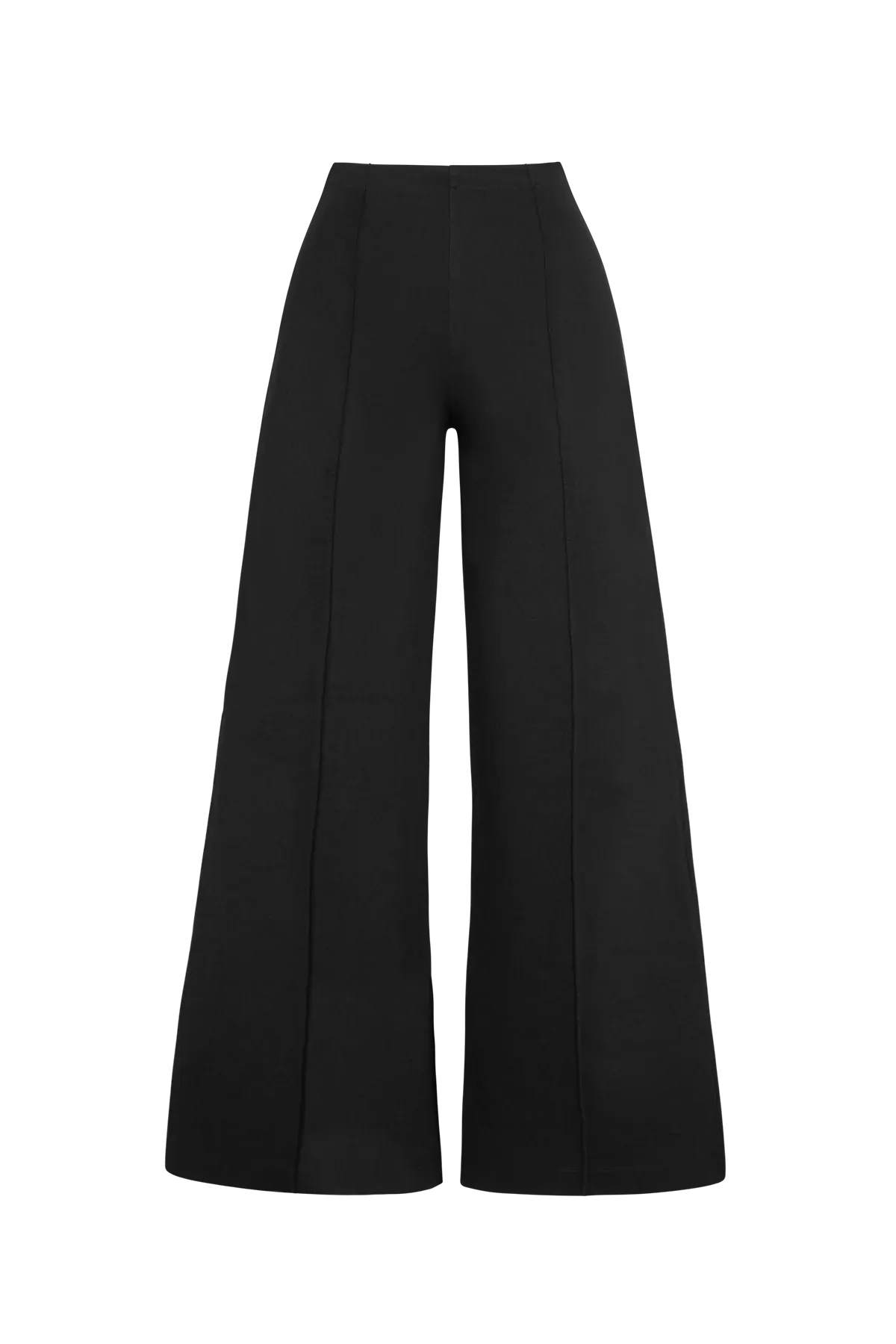 Ripley Rader Black Ponte Knit Wide Leg Pant