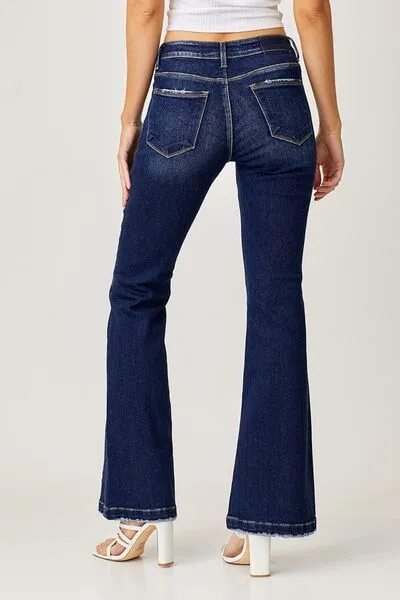 RISEN Full Size Low Rise Flare Jeans ONLINE EXCLUSIVE