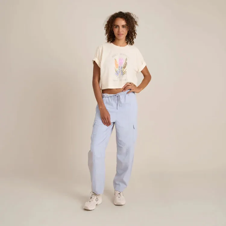 Roark Nature Cropped Boxy Tee Eggshell