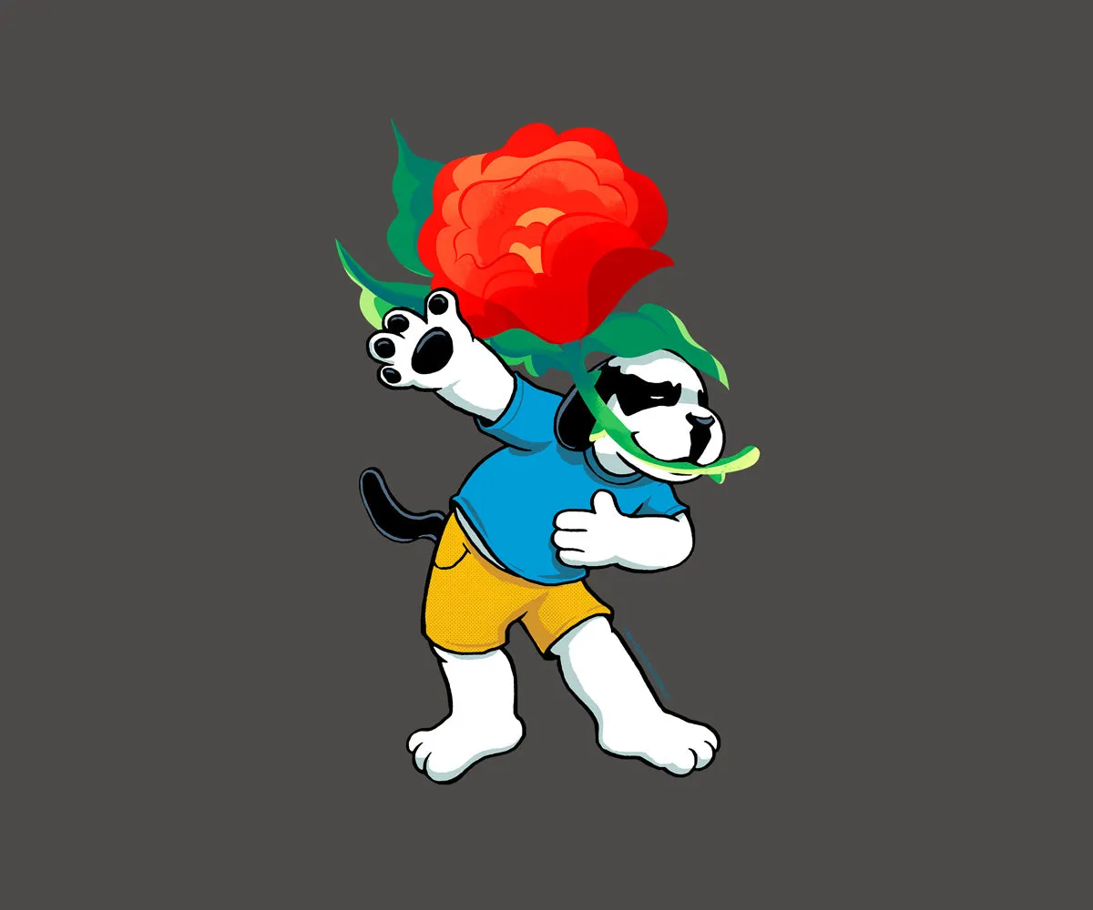 Rose Dog T-shirt