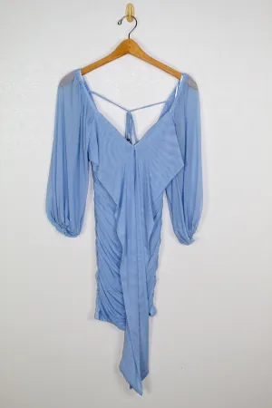 Saints & Secrets Mesh Sleeve Mini Dress