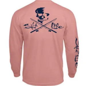 Salt Life Mens Skull and Poles LST