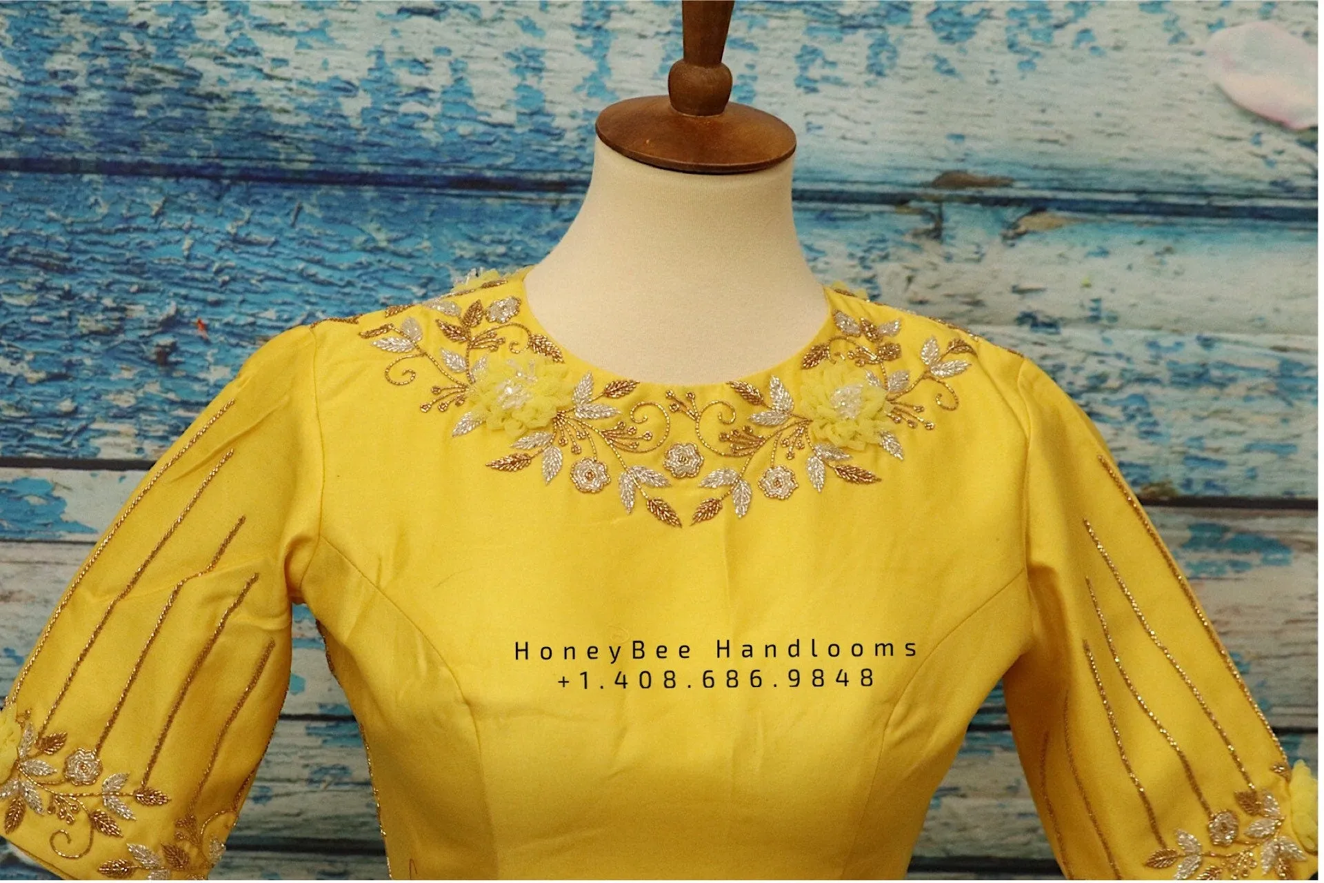 Saree blouse | bridal blouse | Saree stitched Blouse | floral work | Silk Blouse | Maggamwork blouse |Heavy work blouse|yellow saree blouse