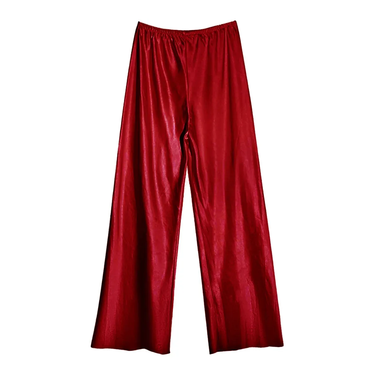 Satin Wide Leg Pants Long Floor Casual Pants Women's Spring Summer Trousers