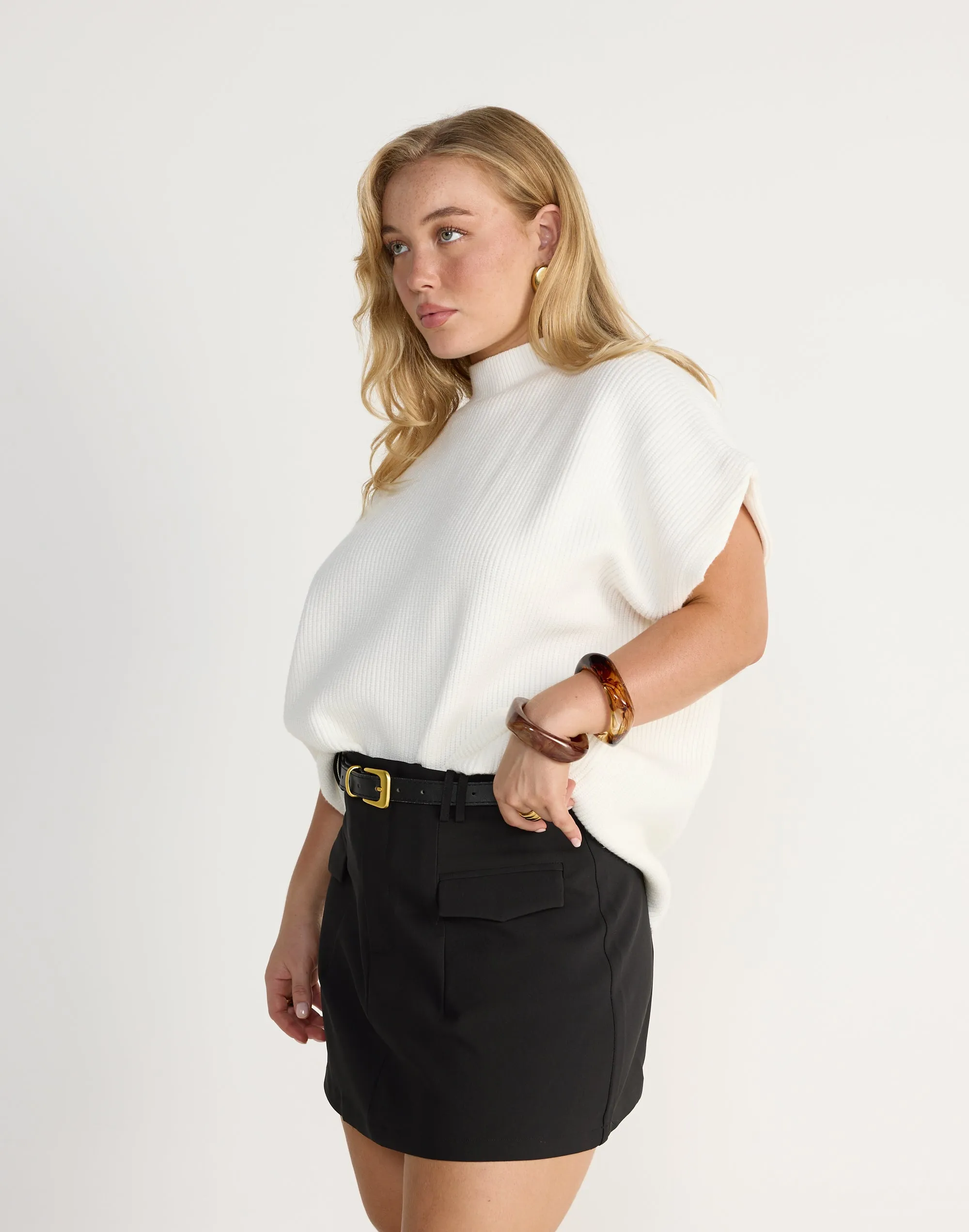 Sherin Mini Skirt (Black)
