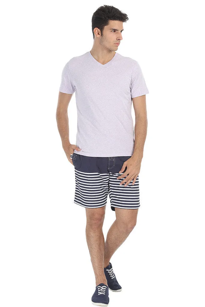 Short Sleeve Soft Heather V Neck Tee