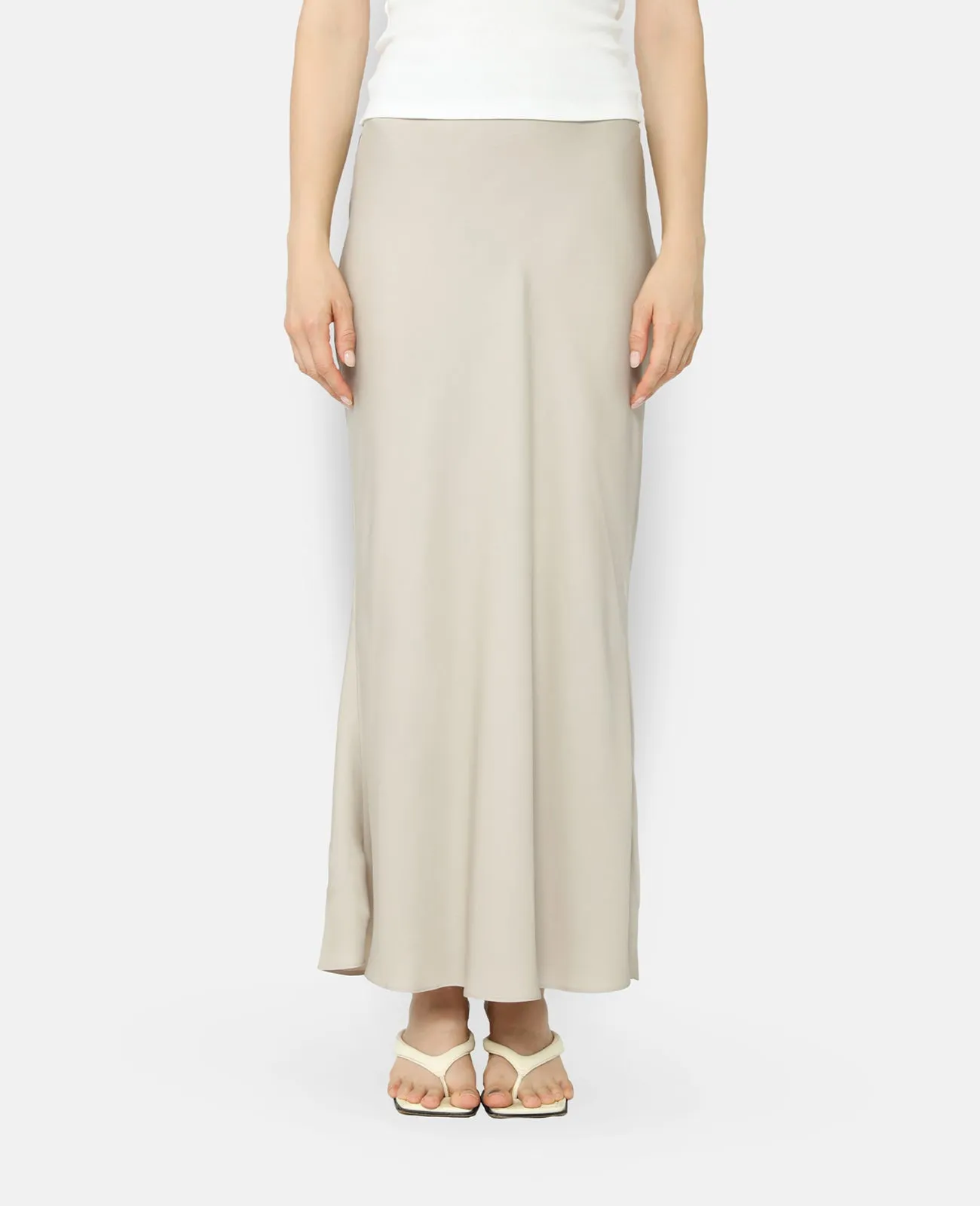 Silk Bias Cut Maxi Skirt