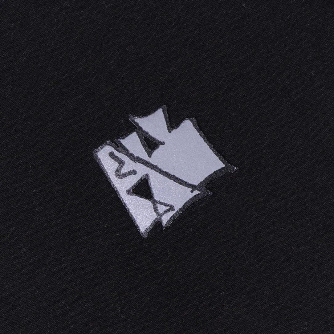 SIMEONE SHORT SLEEVED T-SHIRT WITH CREW NECKLINE BLACK