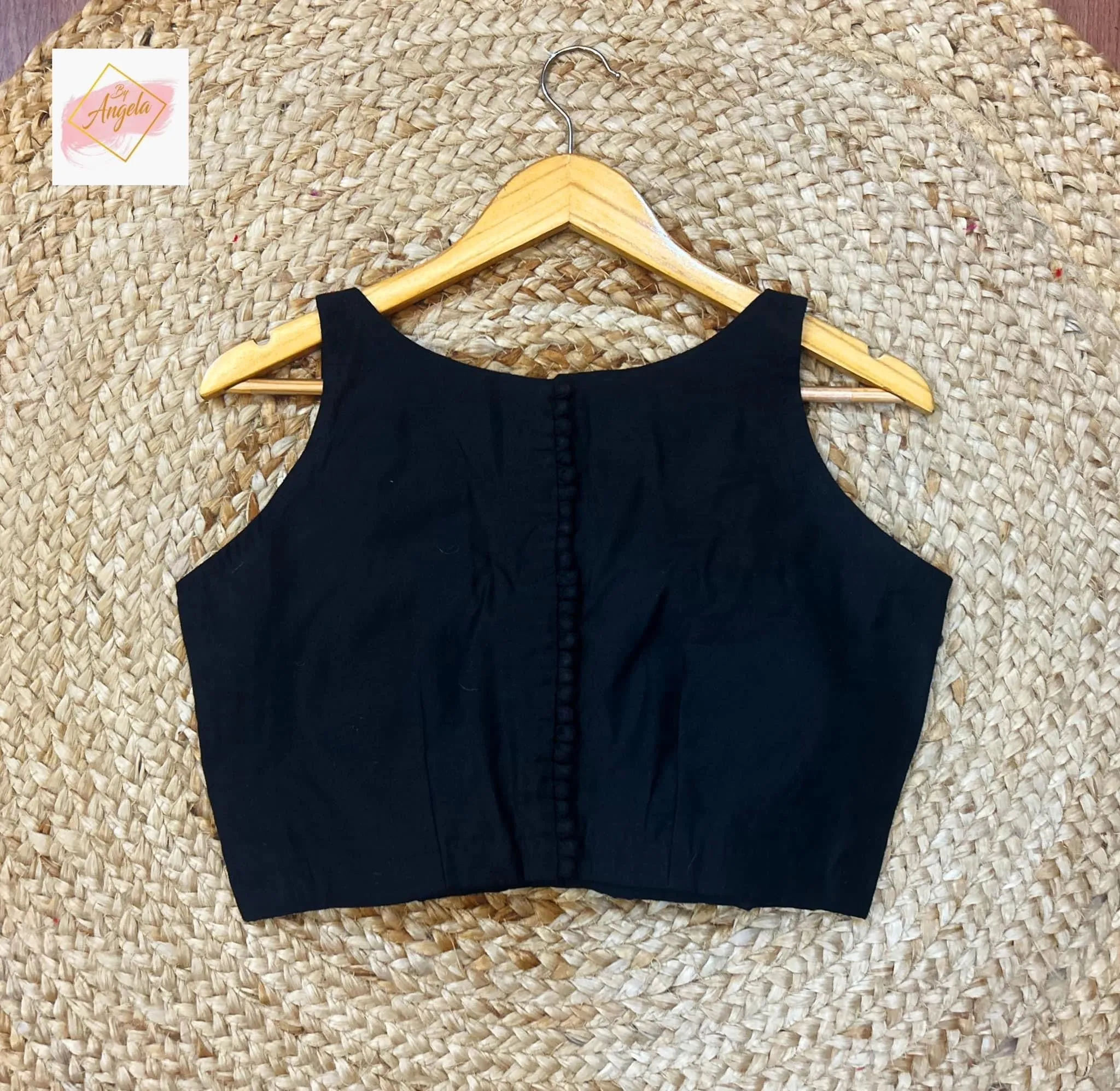 Sleeveless Bustier Premium Sleeveless Blouse - Black