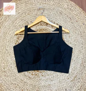 Sleeveless Bustier Premium Sleeveless Blouse - Black