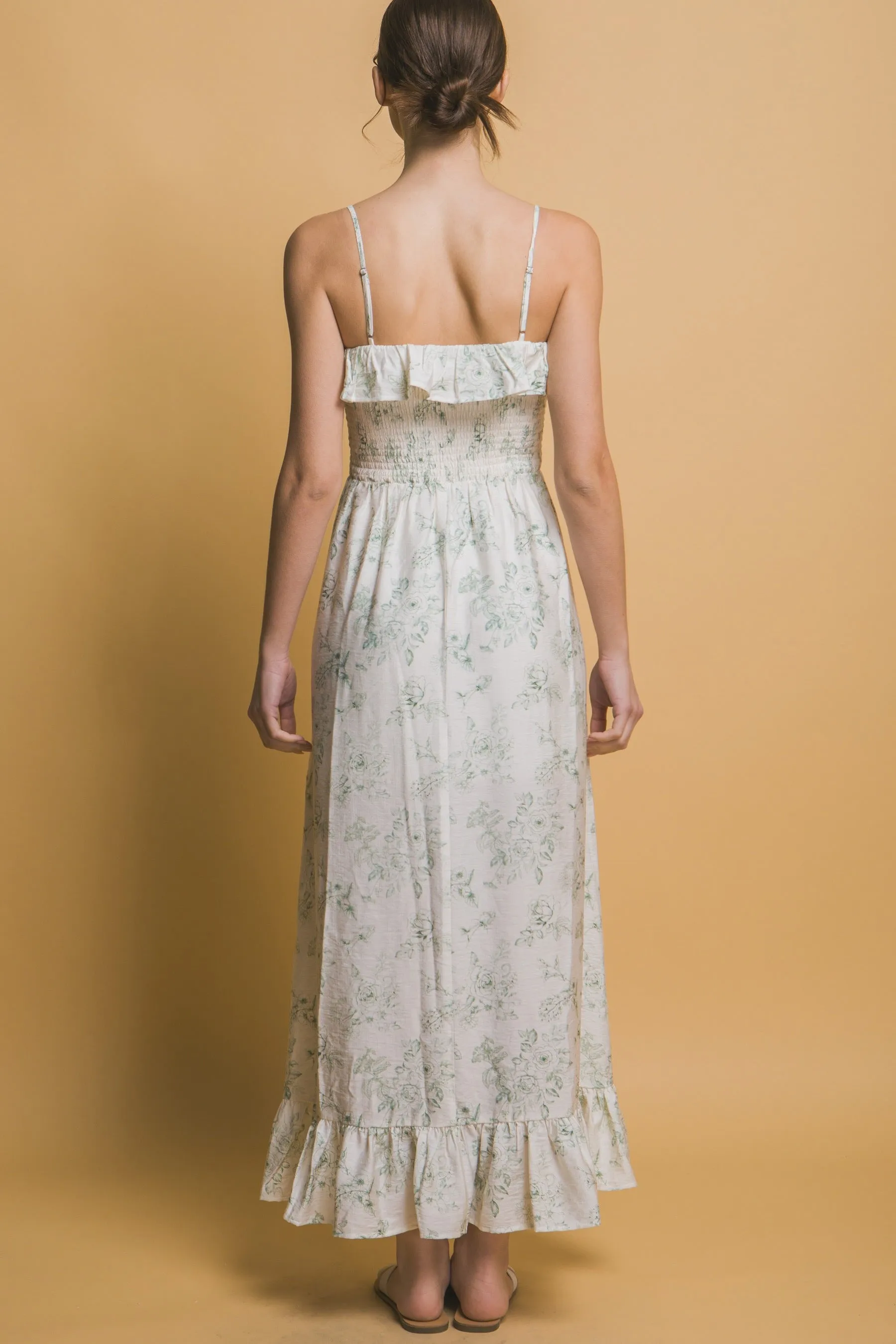 Smocked Floral Dress