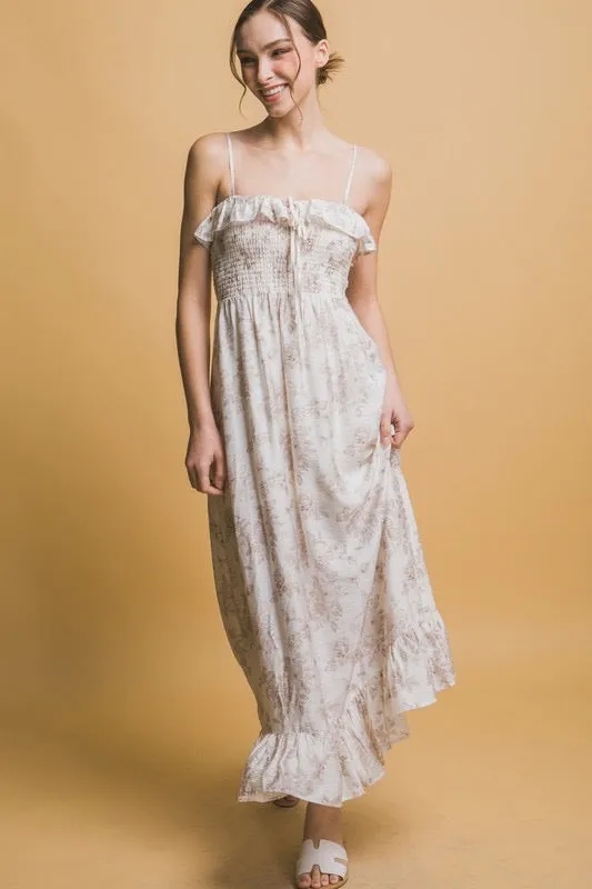 Smocked Floral Dress