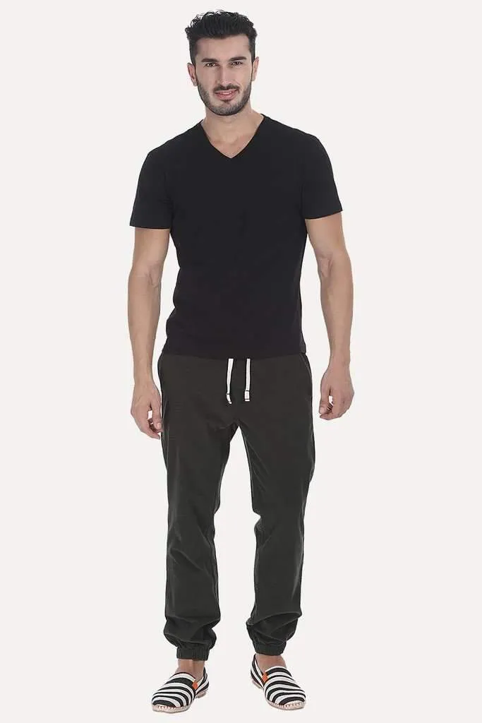 Solid Heather V Neck Super Soft T-Shirt