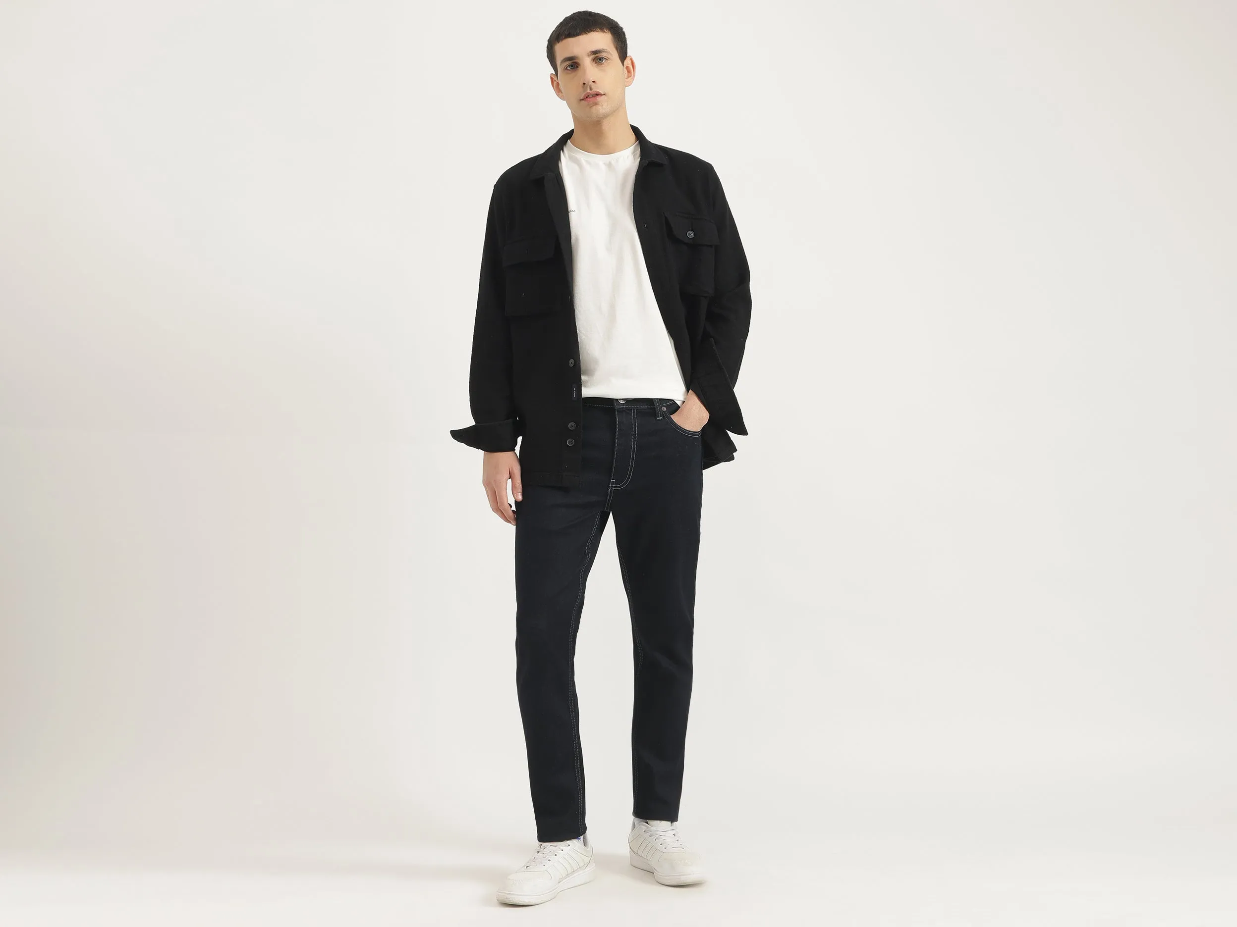 Solid Low Crotch Fit Jeans