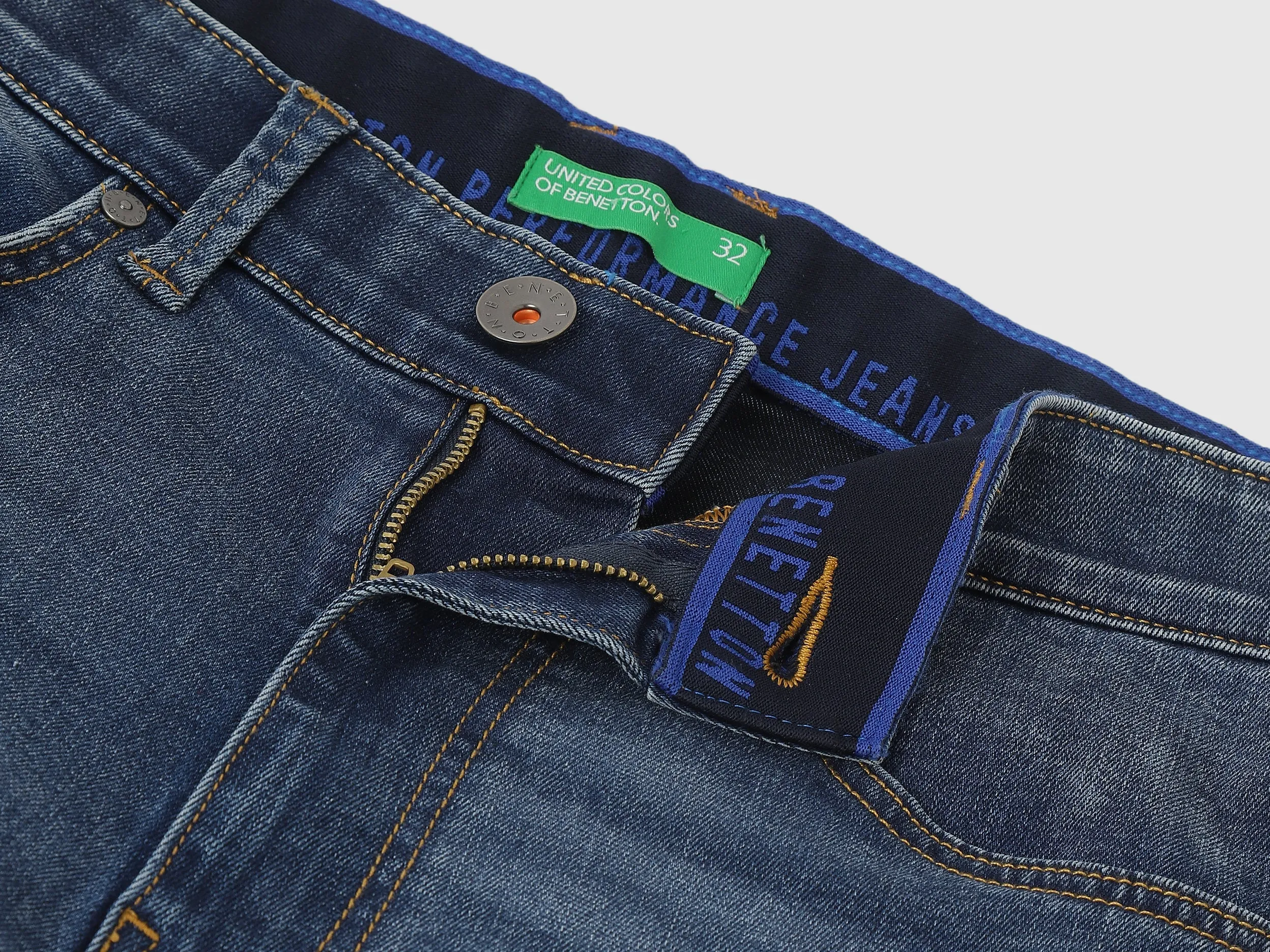Solid Low Crotch Fit Jeans