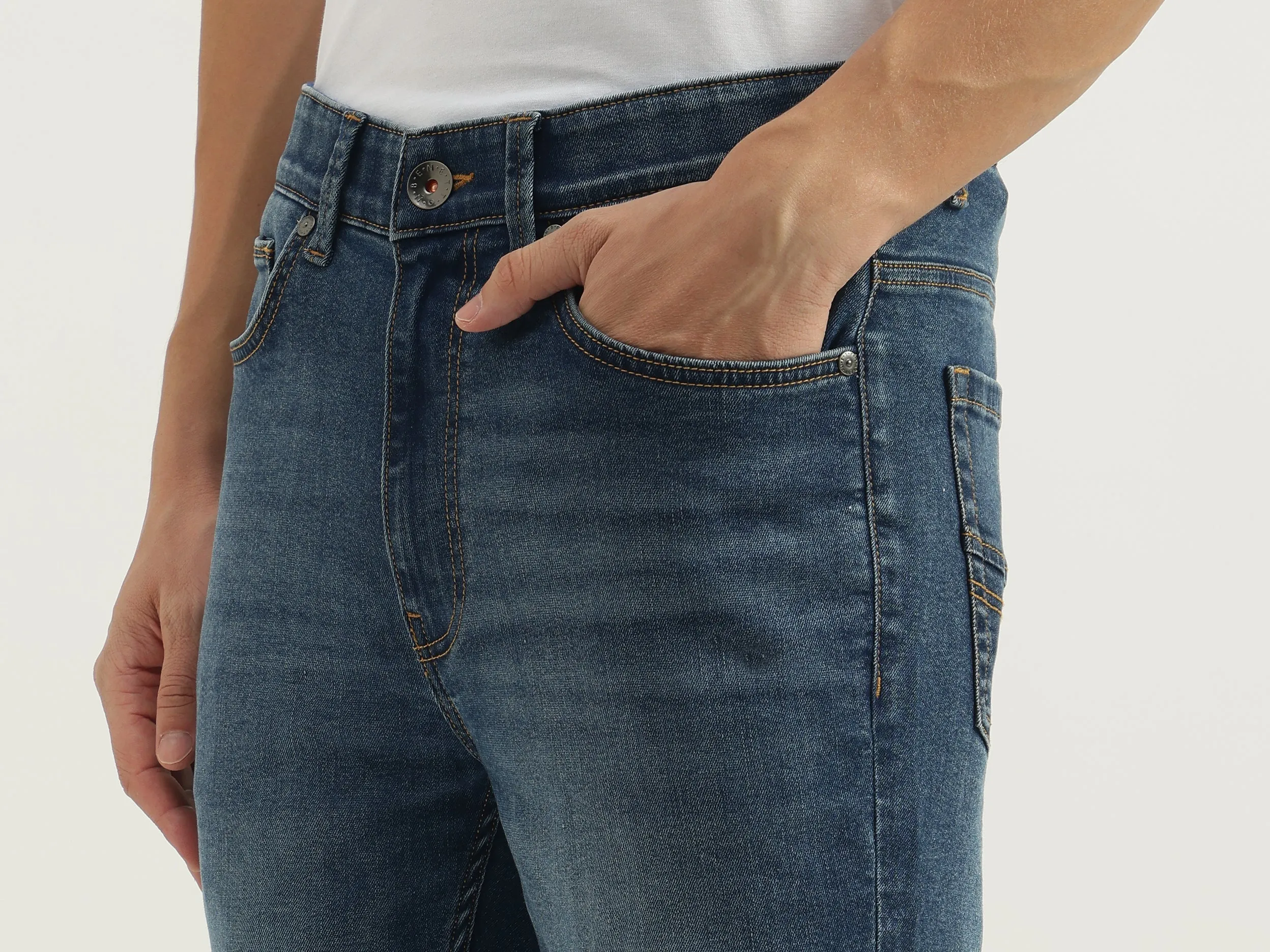 Solid Low Crotch Fit Jeans