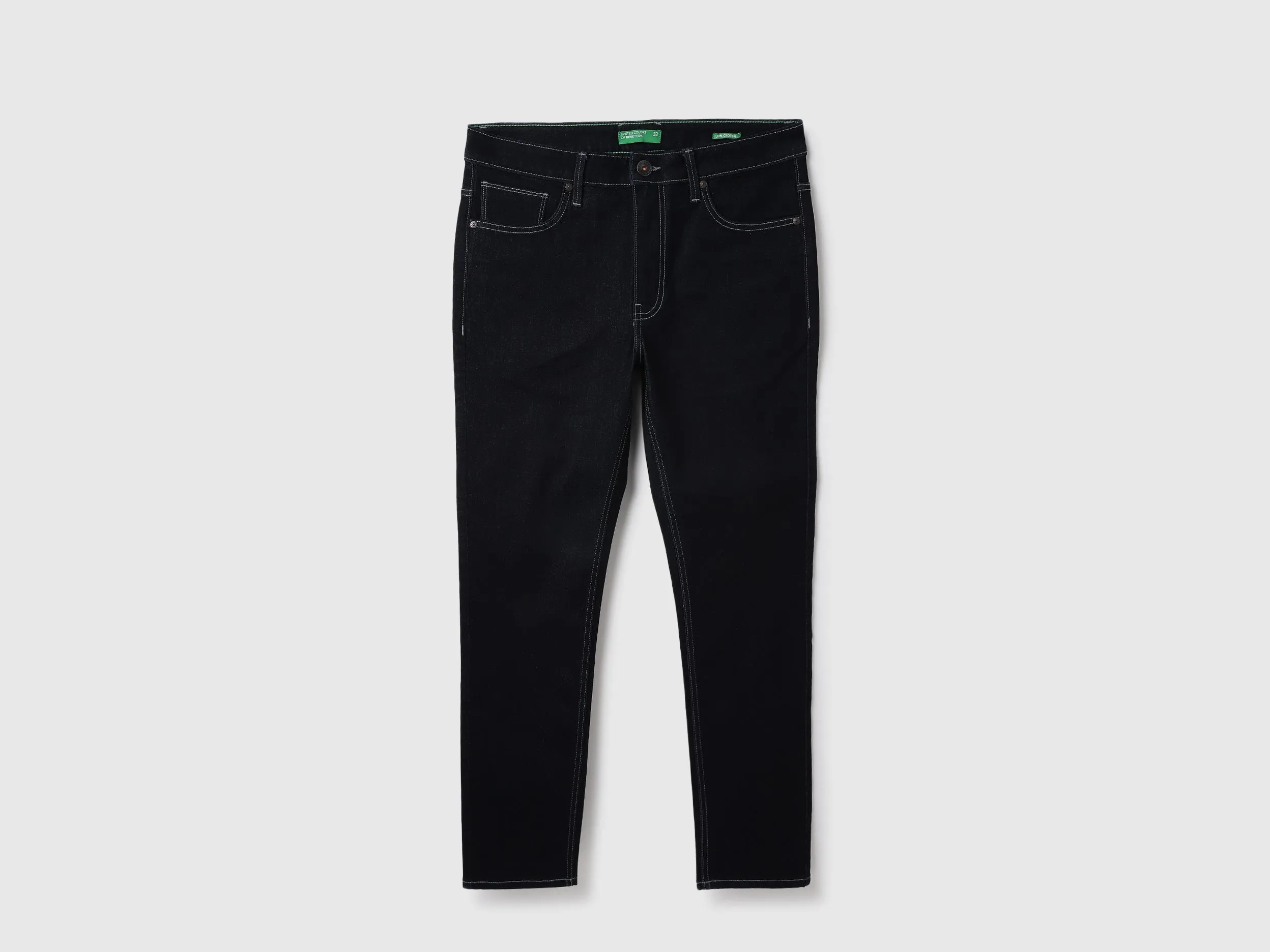 Solid Low Crotch Fit Jeans
