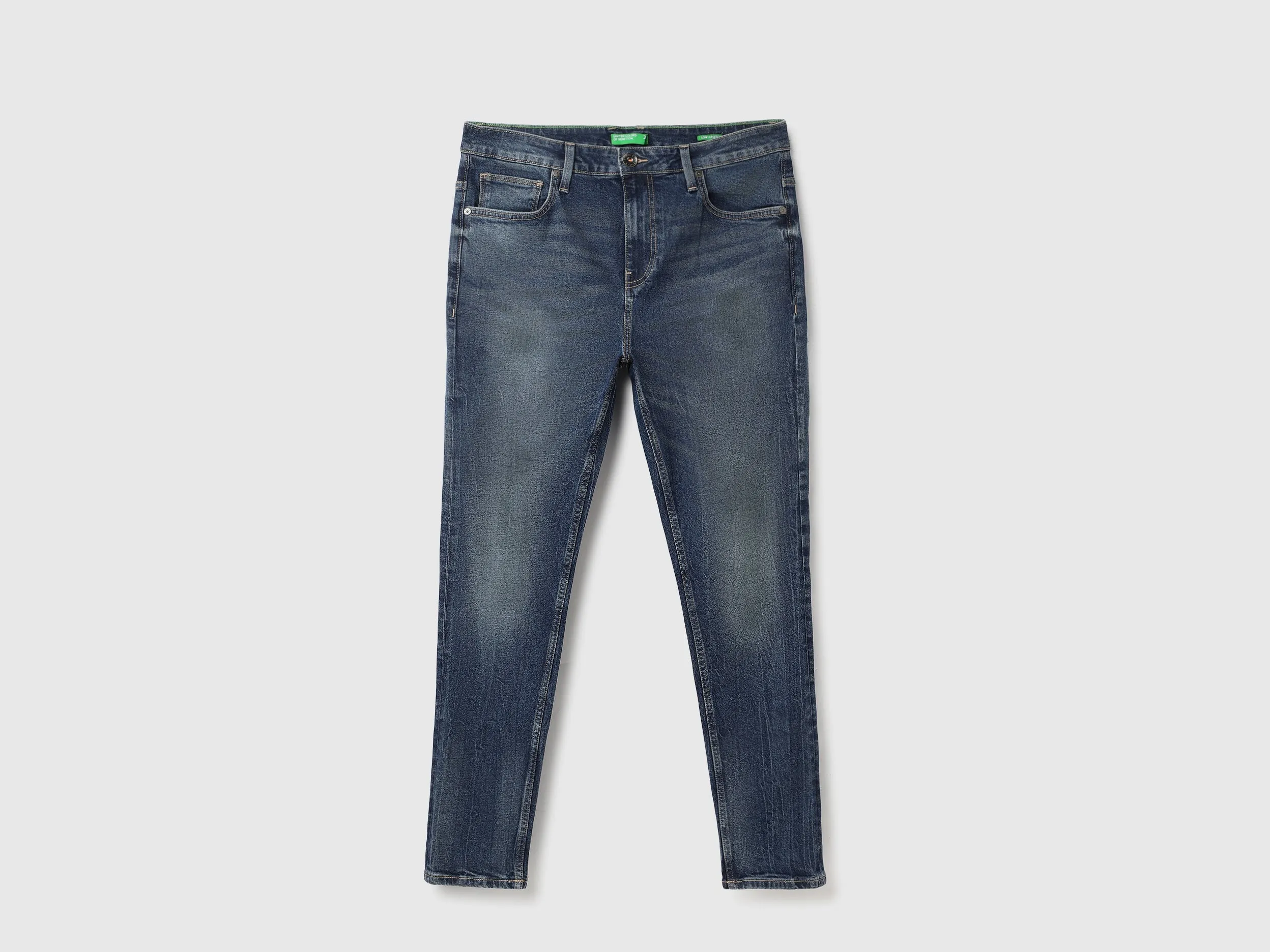 Solid Mid Rise Jeans