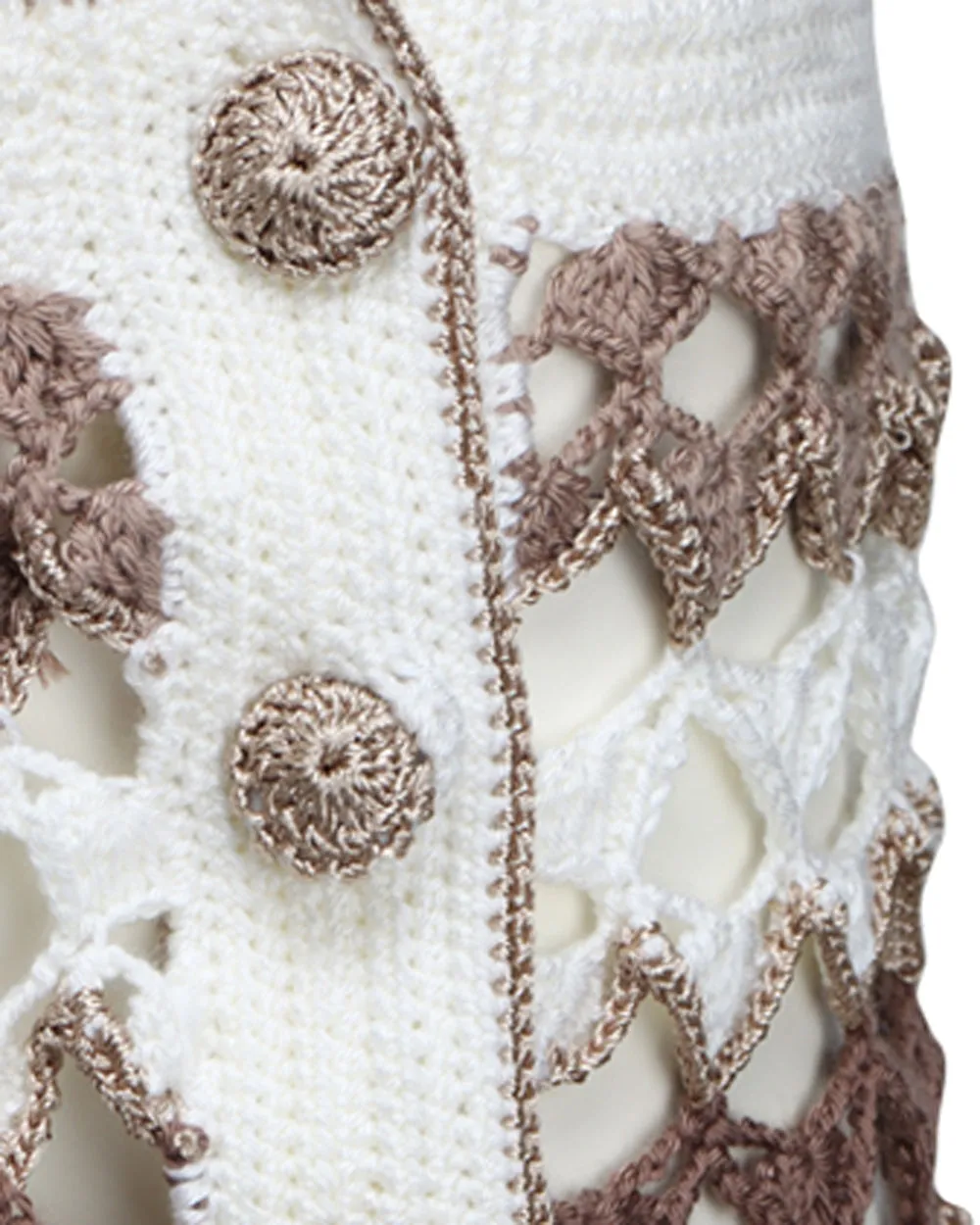 Stone Crochet Finch Mini Skirt