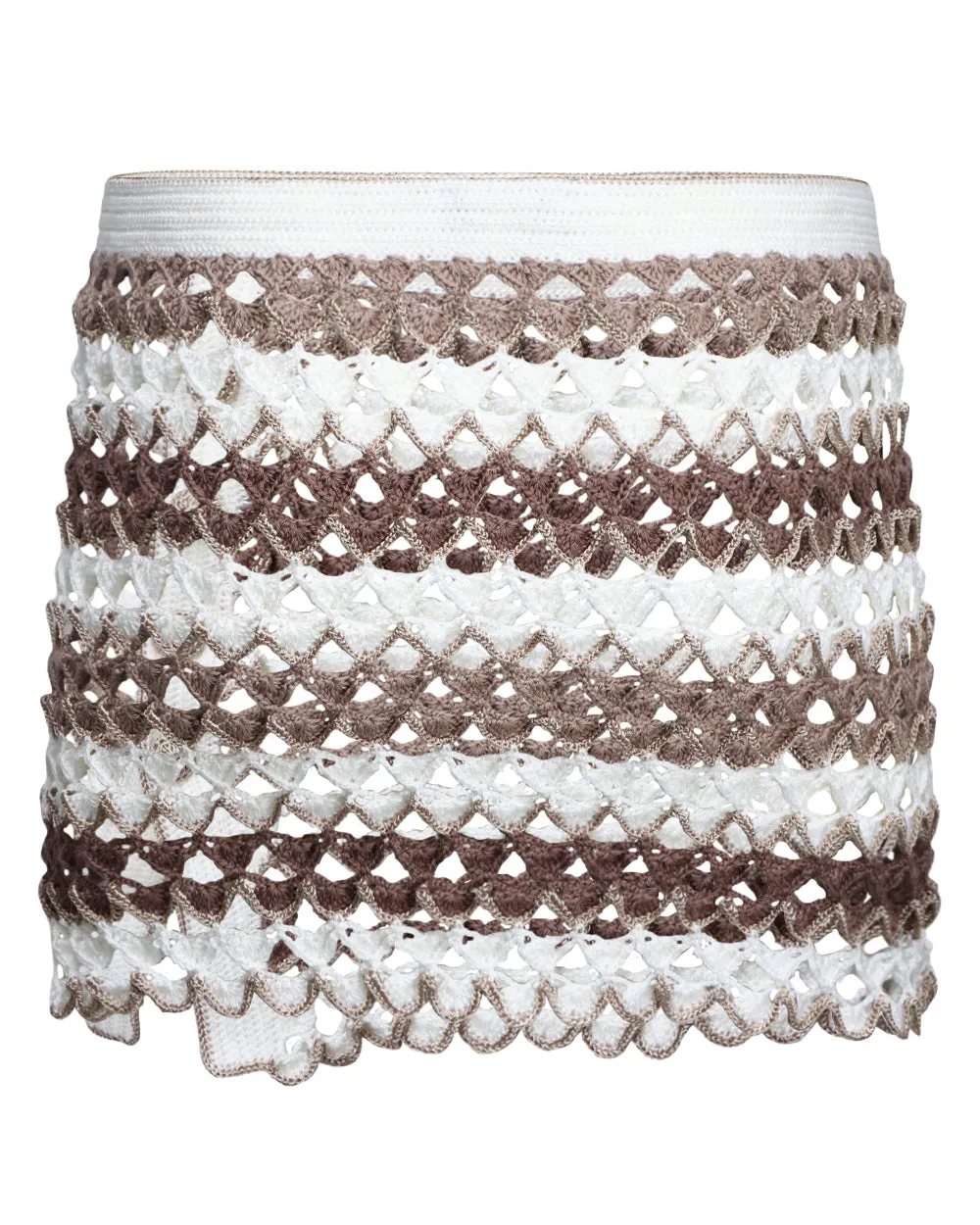 Stone Crochet Finch Mini Skirt