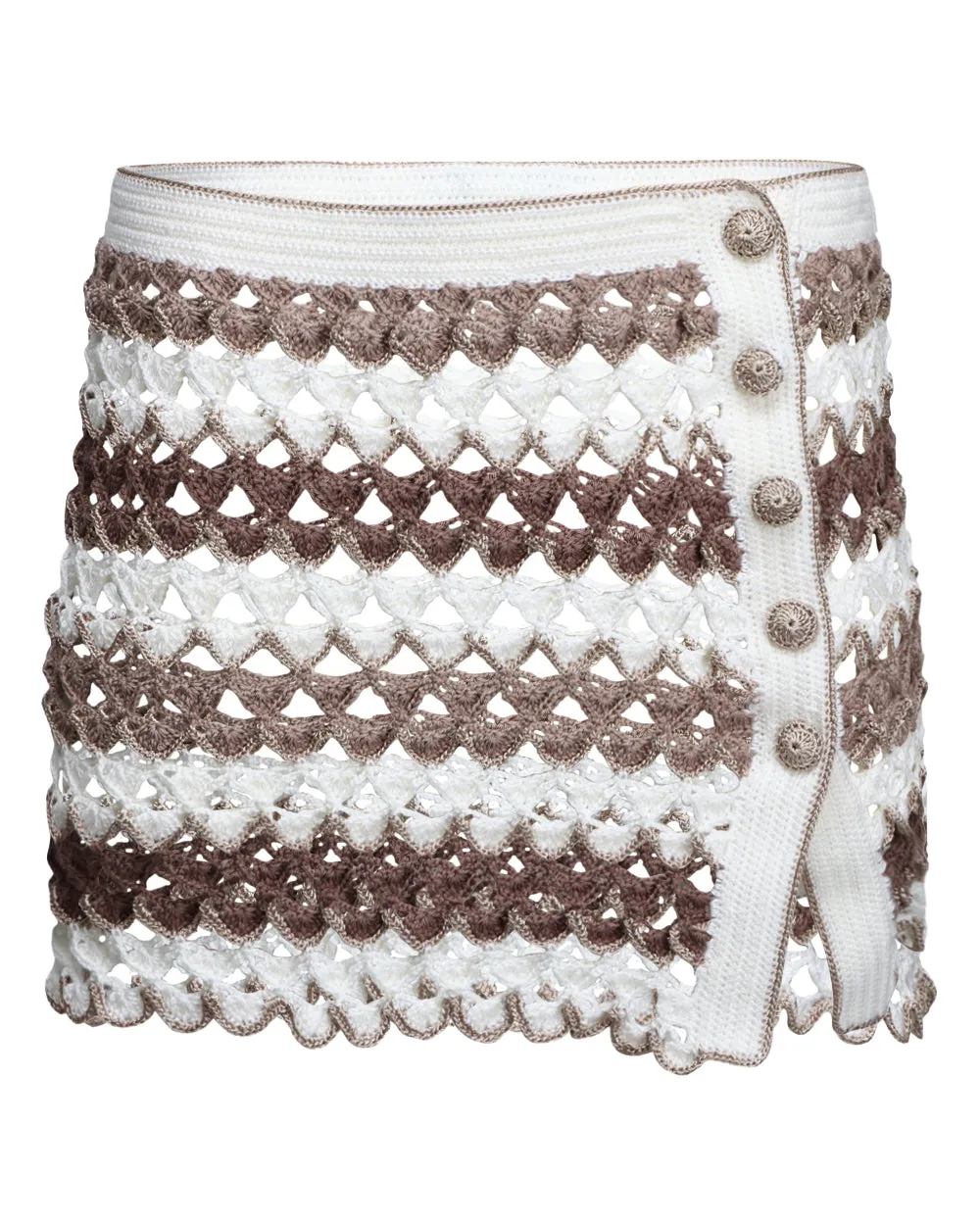 Stone Crochet Finch Mini Skirt
