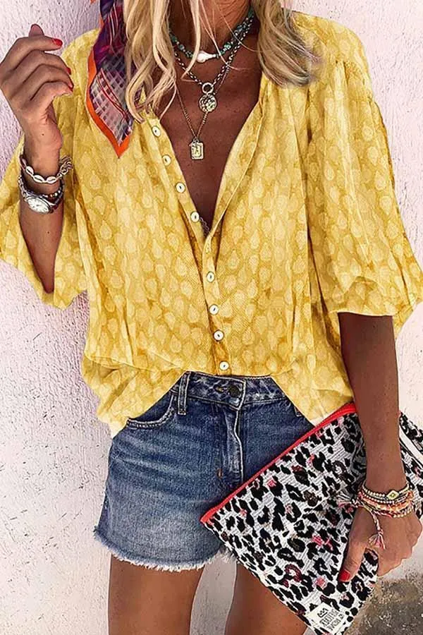 Stunncal Solid Color Button Loose Shirt(11 Colors)