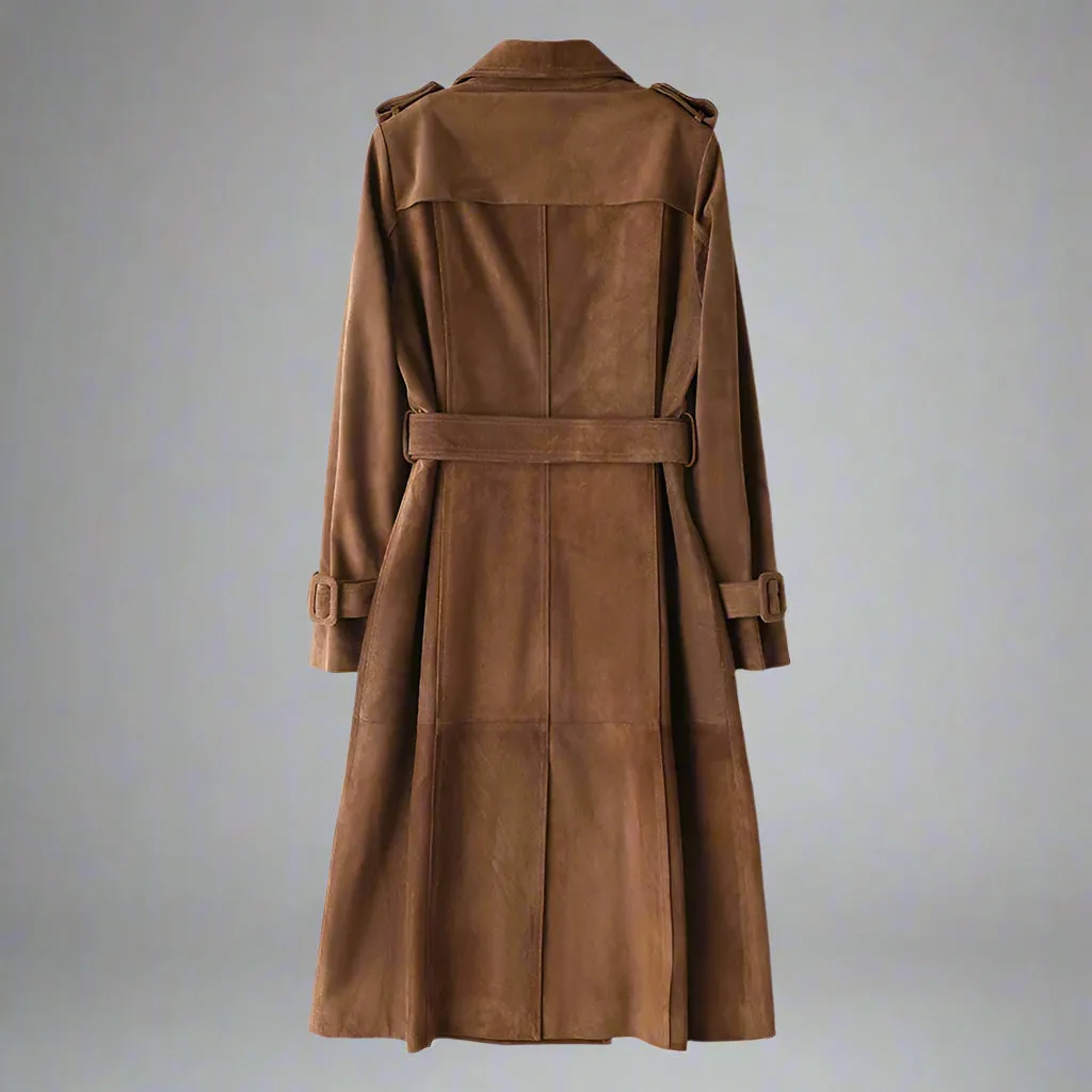 Suede Trench Coat