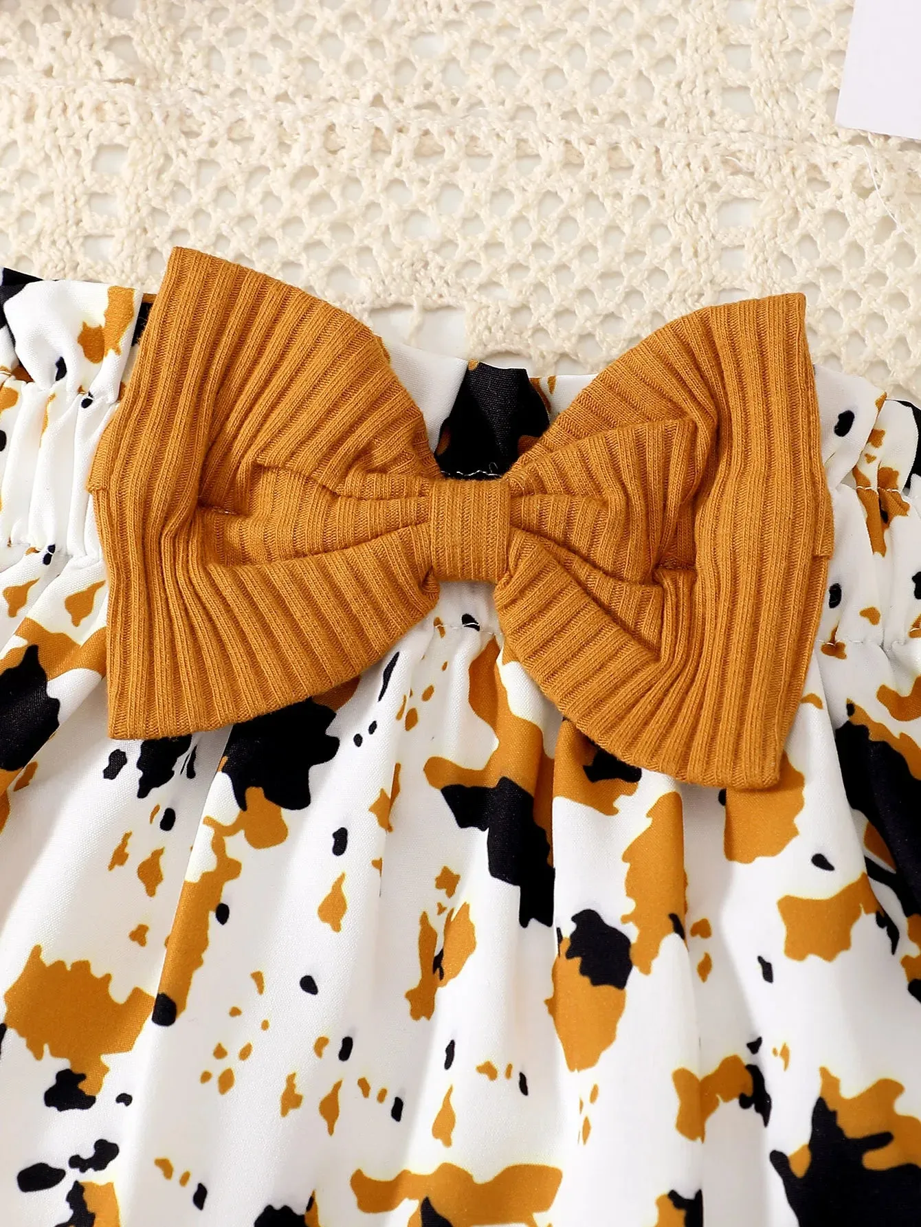 Summer Flower Print Baby Girl Outfit